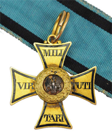Polen: Russische Stiftung - Polnische Ehrendekoration für Kriegsverdienste, (1831-1832), 4. Klasse - Goldenes Kreuz. - Foto 1