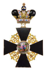 Russland: Orden der heiligen Anna, 2. Modell (1810-1917), 1. Klasse Kleinod, mit Krone - Black Edition.