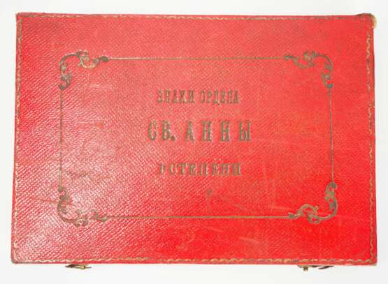 Russland: Orden der heiligen Anna, 2. Modell (1810-1917), 1. Klasse Etui. - photo 2