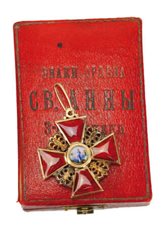 Russland: Orden der heiligen Anna, 2. Modell (1810-1917), 3. Klasse, im Etui. - фото 1