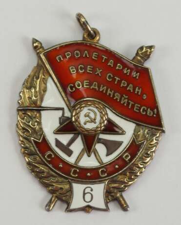 Sowjetunion: Rotbannerorden, 4. Modell, 6. Verleihung. - photo 1