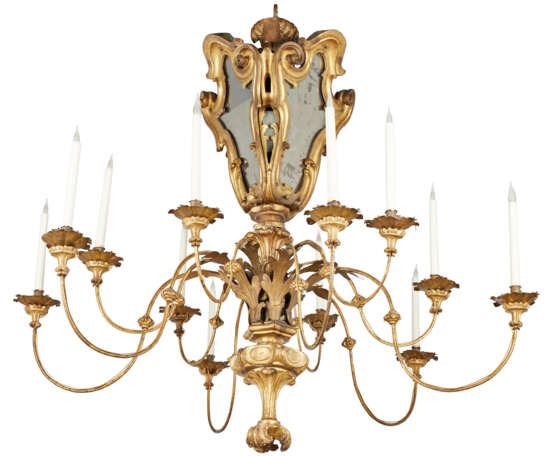 LUSTRE EN PARTIE D'EPOQUE BAROQUE - Foto 1