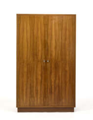 Two-door wardrobe with nickel-plated brass handles. 1935ca. Veneered wood. (115.5x190x56 cm.) (defects and losses) | | Provenance | Casa G, Milan
