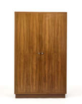 Two-door wardrobe with nickel-plated brass handles