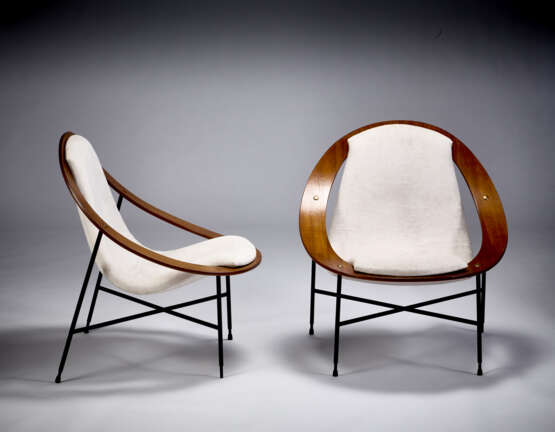 Pair of armchairs model "839" - Foto 1