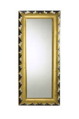 Wall mirror with lacquered and gilded wooden frame with geometric motifs. Florence, 1922. Unique prototype for Macy's New York, US. (105.5x46.5 cm.) | | Provenance | Private collection, Florence | | Exhibition | III Biennale di Monza, 1927 | |
