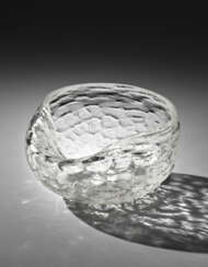 Craquelé blown crystal glass vase/sculpture. Murano, 2002. Signed and dated with engraving under the base. (h 11 cm.; d 16 cm.) | | Provenance | Private collection, Milan