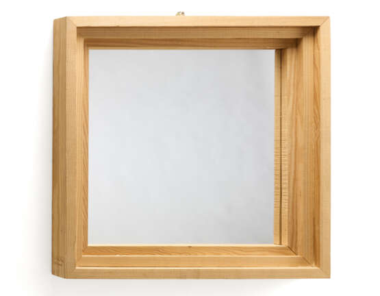 Wall mirror SPC.60 of the series "Mobili nella Valle". Produced by Poltronova, Florence, 1972ca. Raw pine wood. Marked "Poltronova Ceroli". (61x61x7 cm.) | | Provenance | Private collection, Italy - photo 1