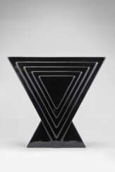 Ceramic Y29 of the series "Yantra". Produced by Poltronova,, 1969ca. Cast ceramic painted in black under glaze. Signed in black under the base "Sottsass Y 29". (38x35x16 cm.) | | Provenance | Private collection, Italy | | Literature | F. Ferrari