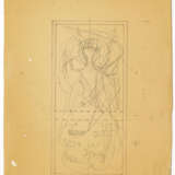 "Angelo" | Study for decoration. Italy, 1960s/1970s. Graffite on heliocopy. Signed on the bottom right "Gio". (cm 68.8x49.4) (slight defects) - photo 1