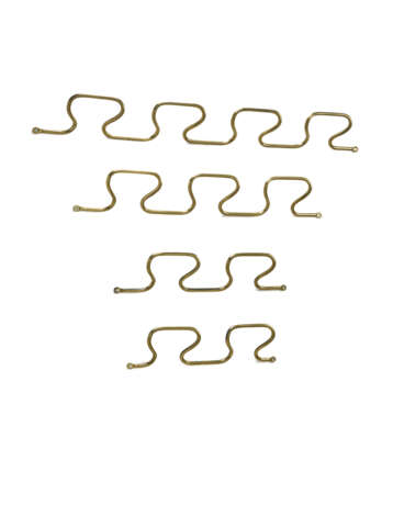 Four coat hangers model "At3 Greca". Milan, 1950s. Brass. (l max cm 119) (slight defects and losses) | | Literature | Catalogo Azucena, s.e. s.l. s.d. (anni 50) - photo 1