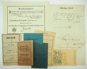 Preussen: Dokumentennachlass eines späteren Fabrikanten.