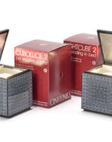 Pair of Cuboluce with graphic