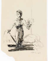 Figura femminile con fiori