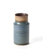 Aperçu. Polychrome painted stoneware vase. Execution by Ceramica Arcore, Italy, 1970s. Marked "CA" under the base. (h 14.5 cm.)