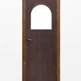 Dark wooden door with glass lunette. Dark brown bakelite handles. Milan, 1932. (82x201 cm.) (defects) | | Provenance | Andreani Apartment, via Monte Velino, Milan - Foto 1