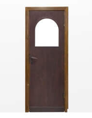 Dark wooden door with glass lunette. Dark brown bakelite handles. Milan, 1932. (82x201 cm.) (defects) | | Provenance | Andreani Apartment, via Monte Velino, Milan