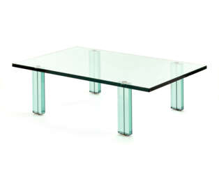 Crystal coffe table model "Teso". Produced by Fontana Arte,, 1980s/1990s. (120x34.5x74.5 cm.) (slight defects) | | Literature | Fontana Arte. Arredo 1989. Catalogo ufficiale, s.p.