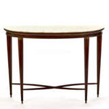 Console table with marble top and solid wooden frame - photo 2