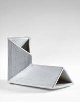 White enamelled stoneware sculpture