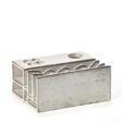 Grey enamelled stoneware desk pen holder - Prix ​​des enchères