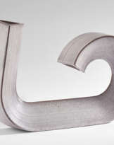 White enamelled stoneware sculpture