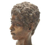 Terracotta head of a young boy. Rome, 1930s/1940s. (h 27.5 cm.) (minor defects and small restorations) - photo 1