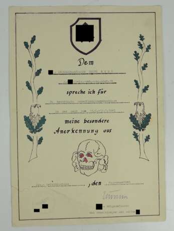 Urkundennachlass eines Unterscharführers der 2./ SS-Freiwilligen-Gebirgs-Jäger-Regiment 14 "Skanderbeg". - Foto 2