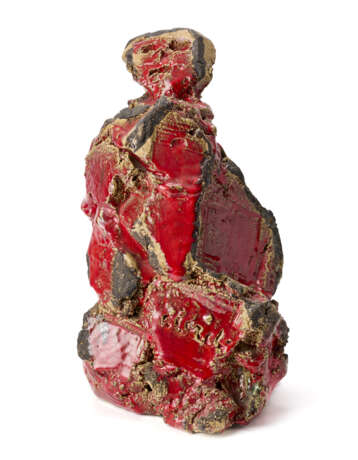 Anthropomorphic sculpture. Ceramiche San Giorgio, Albisola, 1990. Hand-moulded terracotta enamelled in red. Signed on the side. (h 44 cm.; d 32 cm.) | | Provenance | Private collection, Milan | | Accompanied by by a certificate of authenticity o - Foto 2