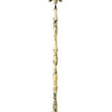 Black-veined white marble floor lamp - фото 1