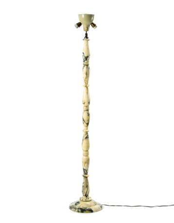 Black-veined white marble floor lamp - фото 2