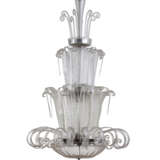 (Attributed) | Chandelier. 1930s/1940s. Blown crystal glass. (h 130 cm.; d 70 cm.) (defects and restorations) - photo 1