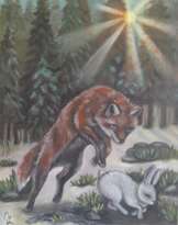 Red fox hunter. Red fox hunter.