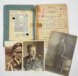 Luftwaffe: Soldbuch eines Oberleutnant der Flak-Truppe.