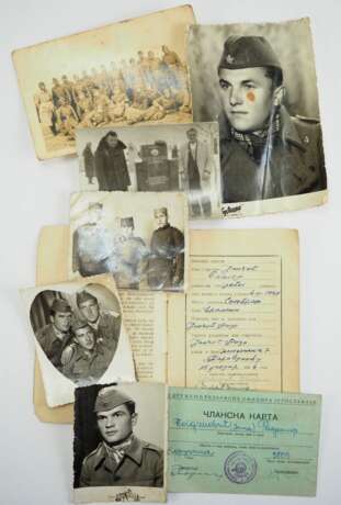 Jugoslavien: Militär-Fotos und Ausweise der 1950er Jahre. - photo 1