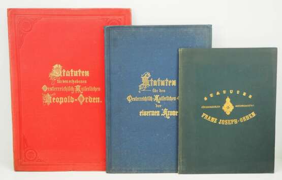 Österreich: Lot von 3 Statutenbüchern. - Foto 1