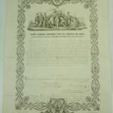 Spanien: Orden Isabella der Katholischen, Urkunde für einen Kommandeur von Nummer an einen französischen Brigade-General der Garde. - photo 1