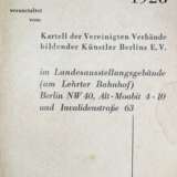 Grosse Berliner Kunstausstellung 1928. - Foto 1