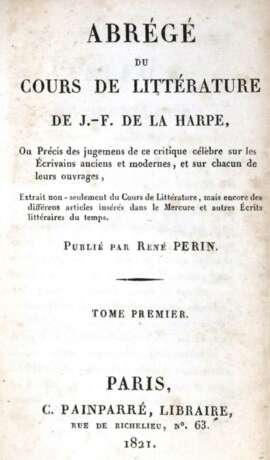 De la Harpe,J.F. u. R.Perin. - фото 1
