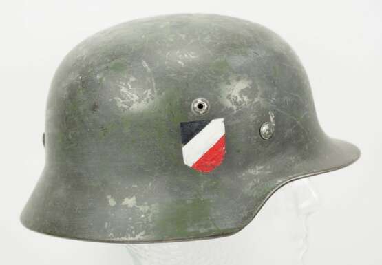 Wehrmacht: Stahlhelm M35 - Doppelemblem. - photo 4