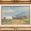 Vaccaro, Giacomo (1953 Sasetta/ Italien) &amp;quot;Segelboote am Seeufer&amp;quot;, Öl/ Lw., sign. u.l., 40x60 cm, Rahmen - Jetzt bei der Auktion