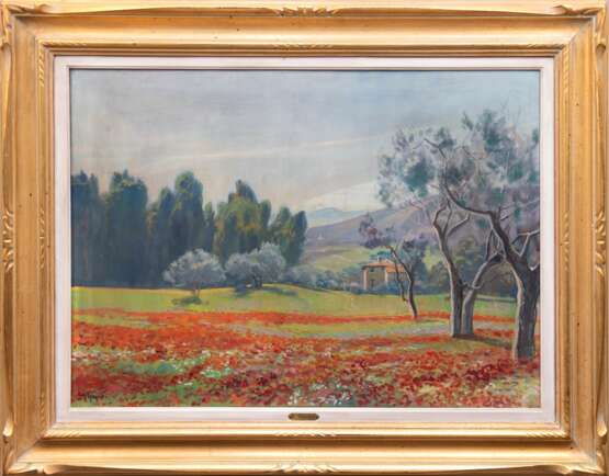 Vaccaro, Giacomo (1953 Sasetta/ Italien) "Südländische Landschaft", Öl/ Lw., sign. u.l., 50x70 cm, Rahmen - photo 1