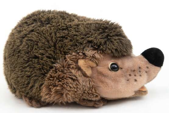 Großes Steiff-Tier "Igel Joggi", 1674/45, Knopf im Ohr, unbespielt, L. 48 cm, H. 25 cm - Foto 1