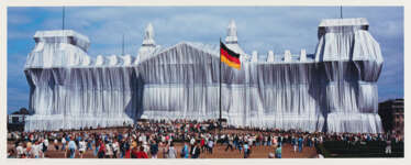 Wolfgang Volz und Christo. Wrapped Reichstag, Project for Berlin