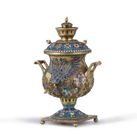 Miniature en argent Samovar. V.Konovalenko Vergoldung Romanticism 20th century - Foto 5