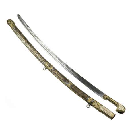 Caucasian saber with gilded silver and ivory decor. Russia. 19th century. Ivory 19th century - photo 6