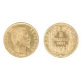 Золотая монета 5 франков. Франция. 1857 год. Золото Mid-19th century г. - фото 1