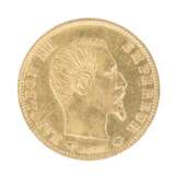 Золотая монета 5 франков. Франция. 1857 год. Золото Mid-19th century г. - фото 2