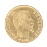 Gold coin 5 francs. France. 1857 Gold Mid-19th century - photo 2