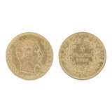 Золотая монета 5 франков. Франция 1858 год. Gold Mid-19th century - Foto 1